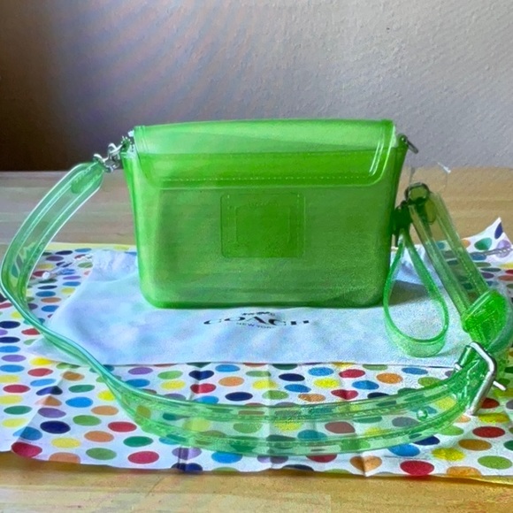 💚 COACH GREEN JELLY TABBY 💚 NWT - Picture 9 of 15